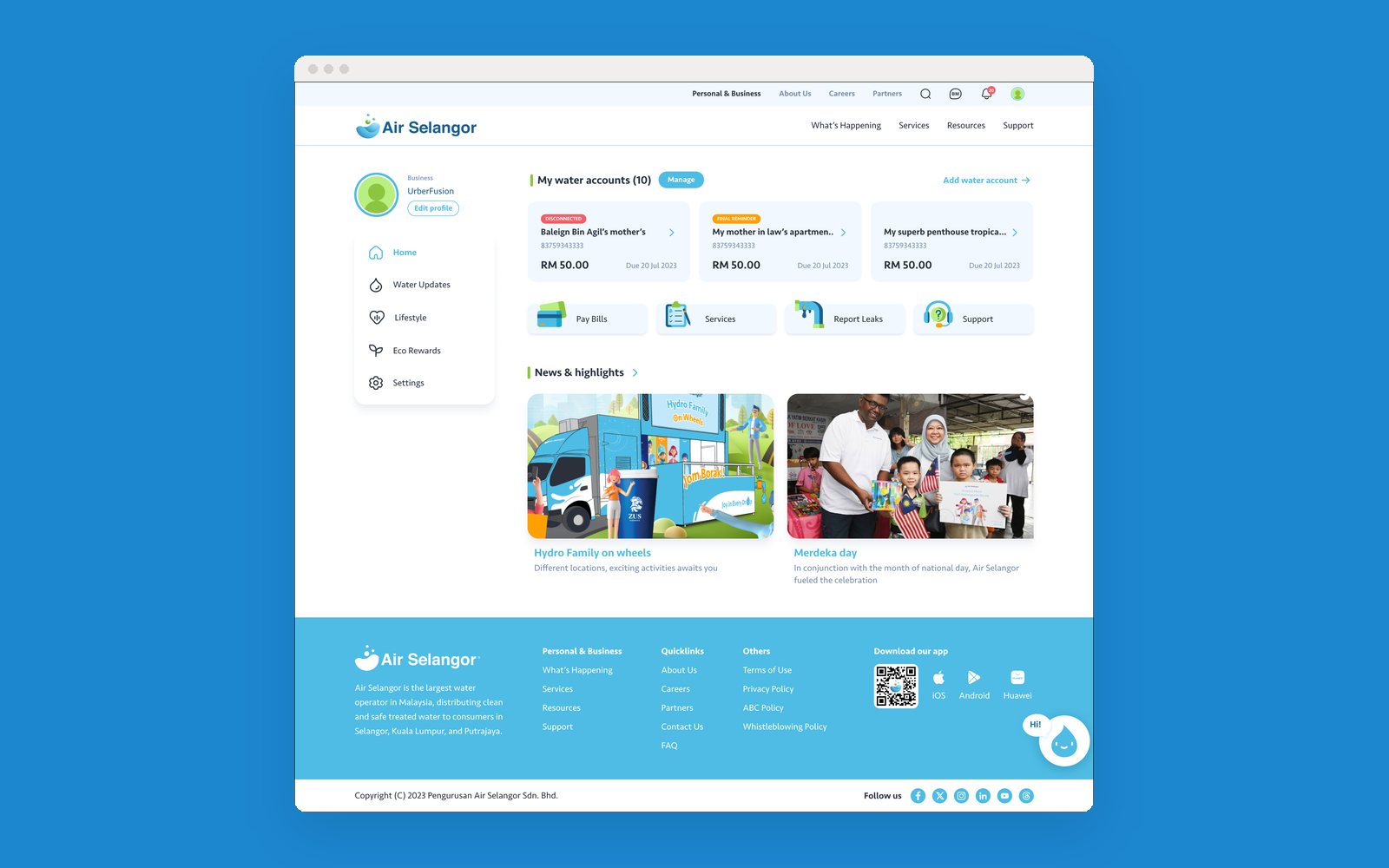 The customer portal
